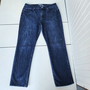 Chicos Platinum Regular Alannis RG Stretch Cotton Denim Blue Jeans Sz 2.5 (L)